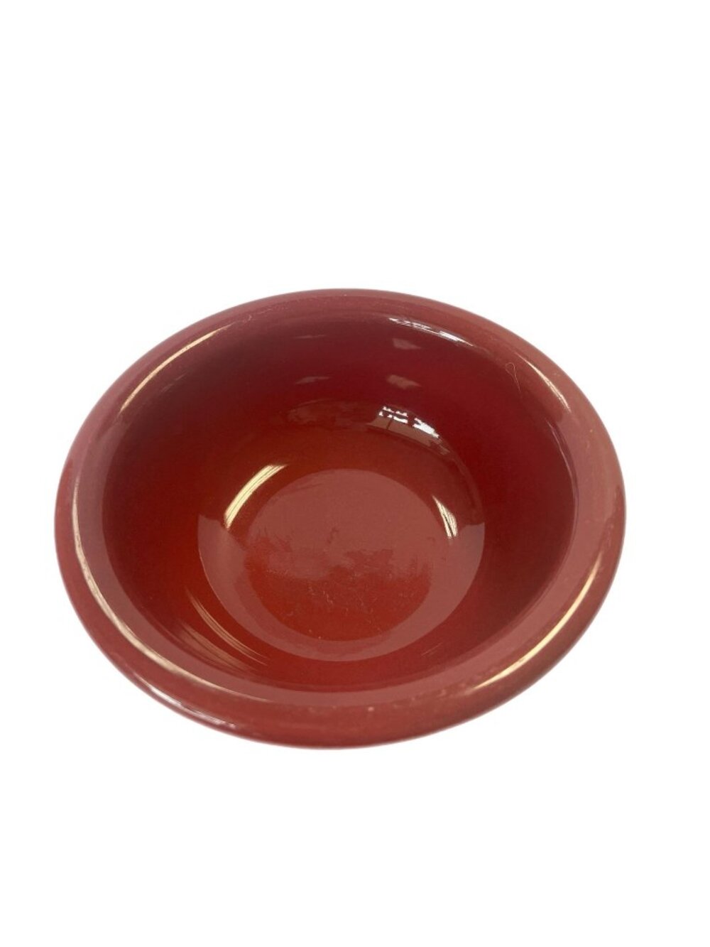 Cereal Soup Salad Bowl Henn Pottery Maroon Cranberry Red Vintage Replacement Chi